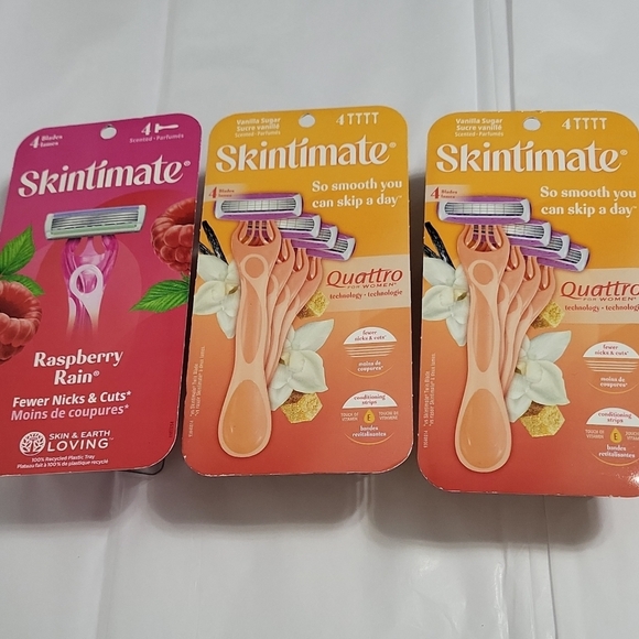 Skintimate Other - Skintimate Raspberry Rain and Vanilla Sugar Razors